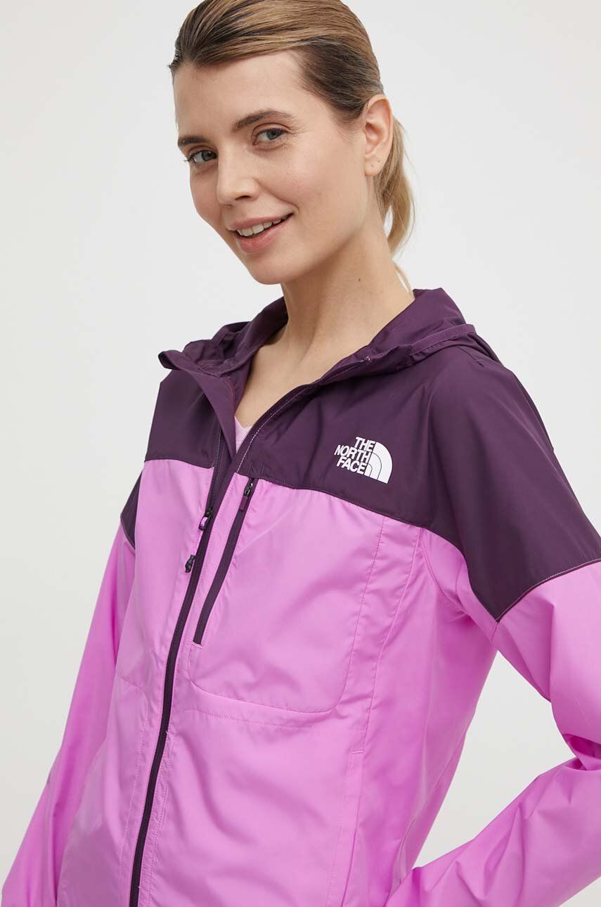 The North Face windbreaker culoarea violet, de tranzitie, NF0A8720ROP1