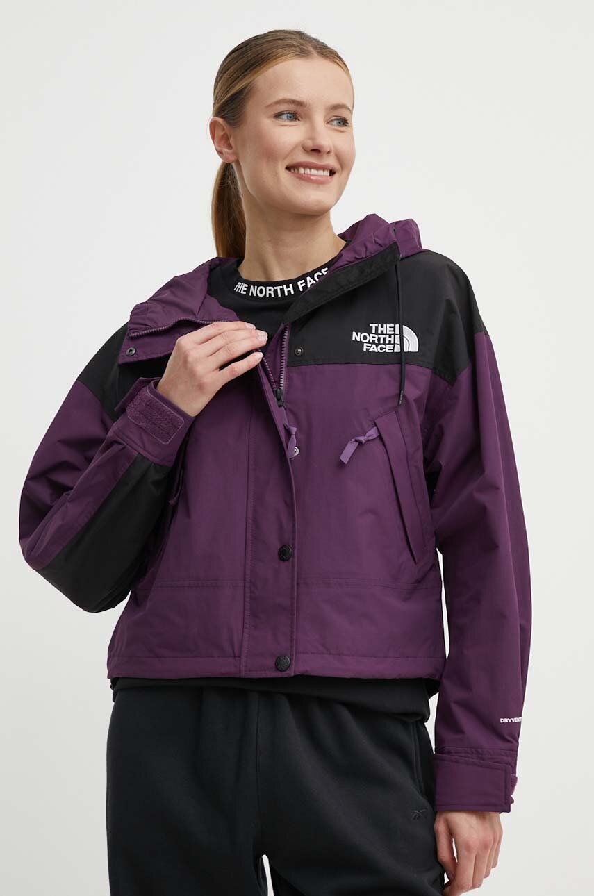 The North Face geaca femei, culoarea violet, NF0A3XDC6NR1