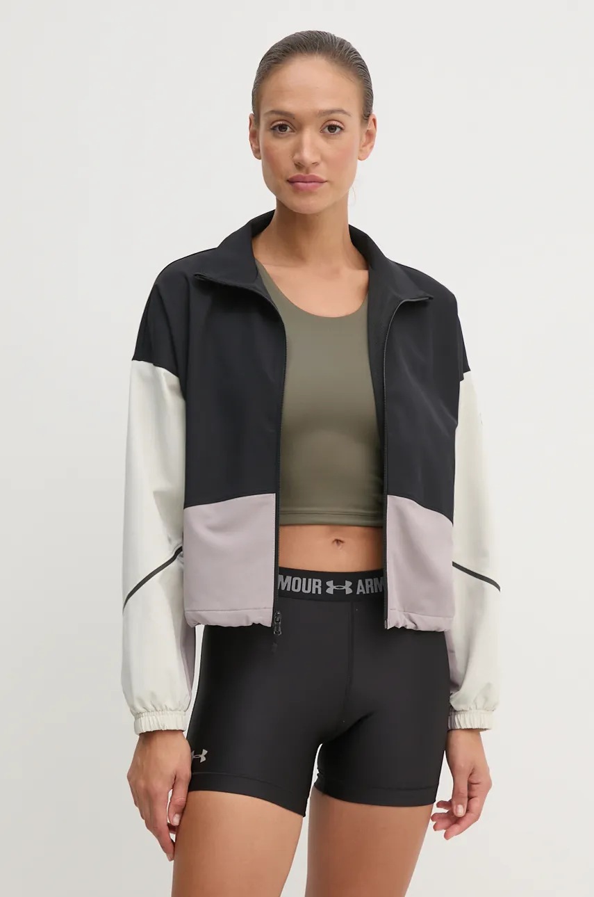 Куртка для тренувань Under Armour Unstoppable колір чорний перехідна oversize 1374889 