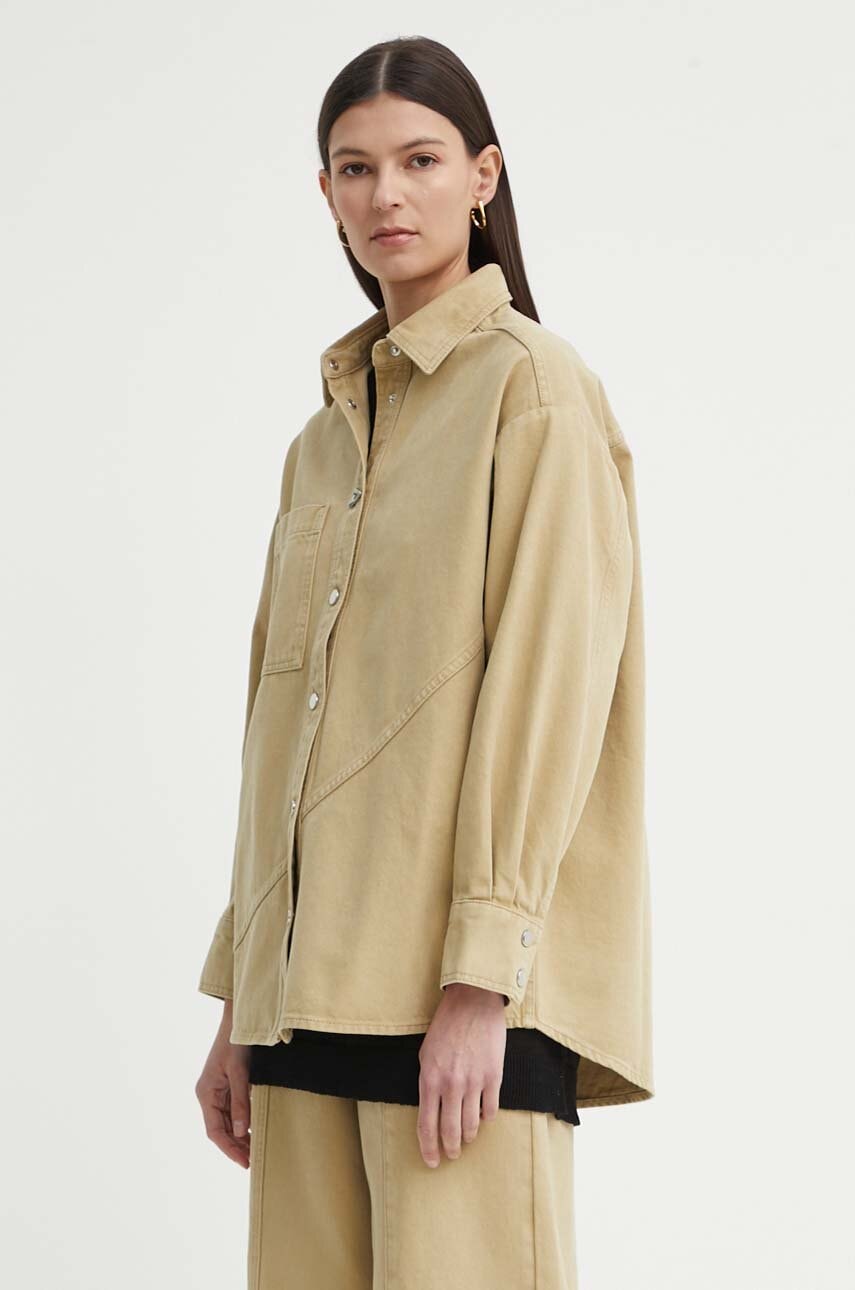 

Дънково яке AERON ANITA в зелено преходен модел с уголемена кройка AW24RSSH152451, Бежов