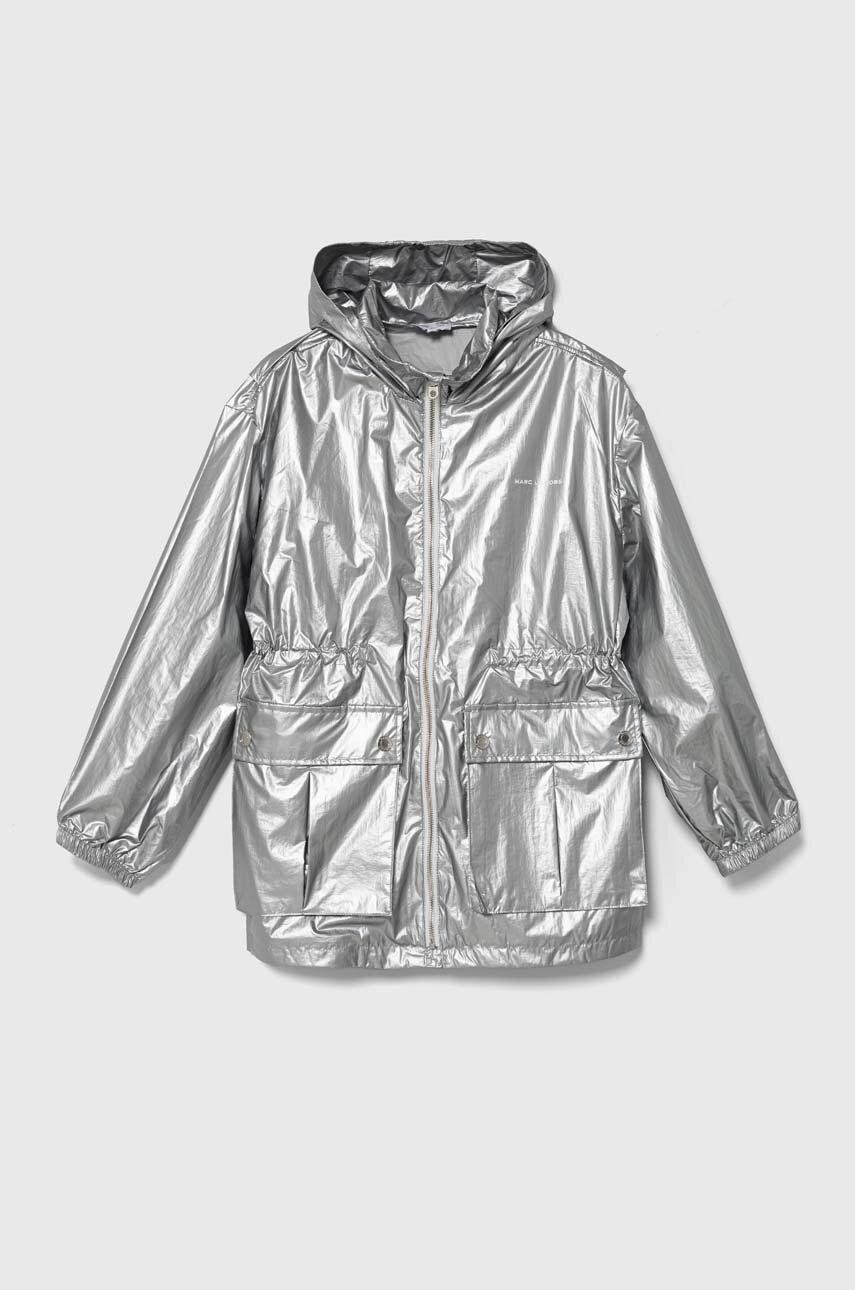 Levně Dětská bunda Marc Jacobs šedá barva