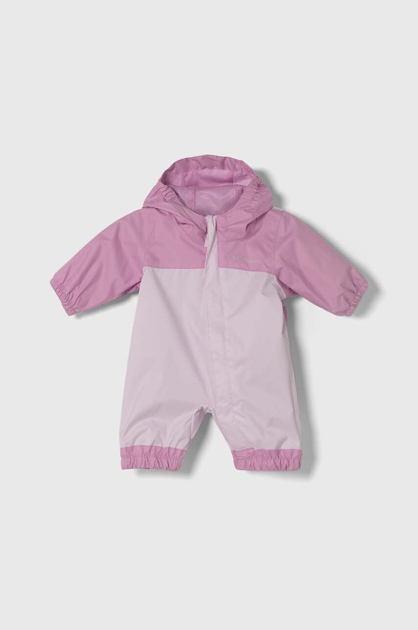Columbia combinezon bebe Critter Jumper Rain culoarea roz