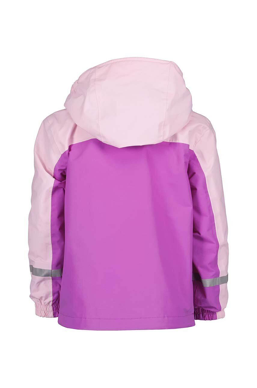 Dětská nepromokavá bunda Didriksons PILVI KIDS JKT fialová barva 505267.G 110