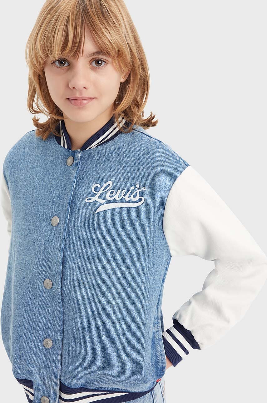 Levně Dětská bomber bunda Levi's LVG DENIM BOMBER JACKET