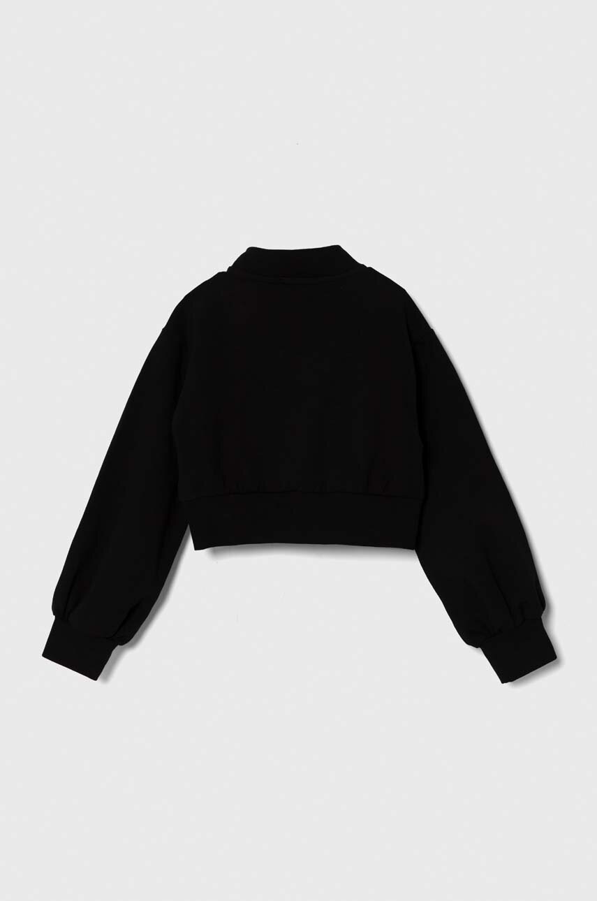 Детская кофта Pinko Up цвет чёрный однотонная