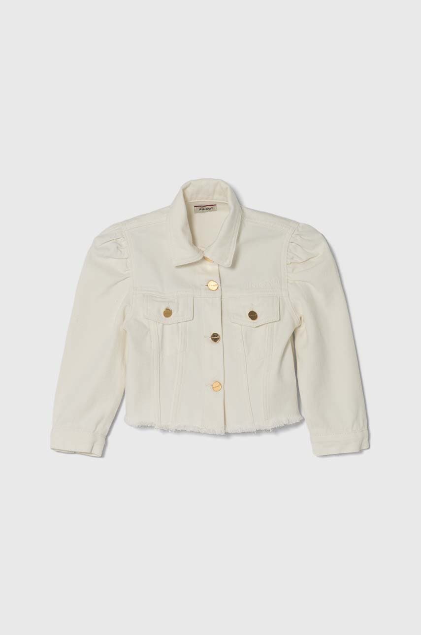 Дитяча джинсова куртка Pinko Up колір білий в Полтаві Дитяча джинсова куртка Pinko Up колір білий в Полтаві