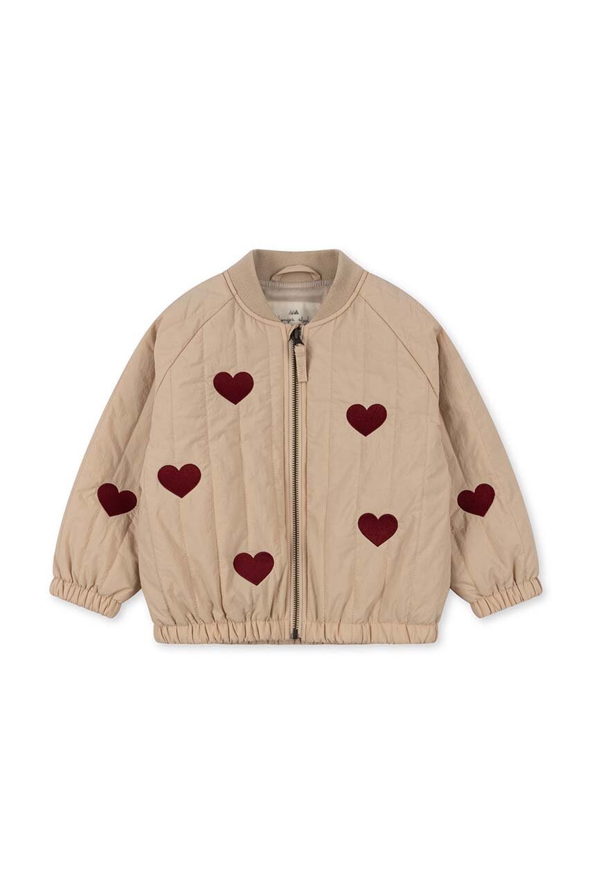 Детская куртка-бомбер Konges Sløjd цвет коричневый