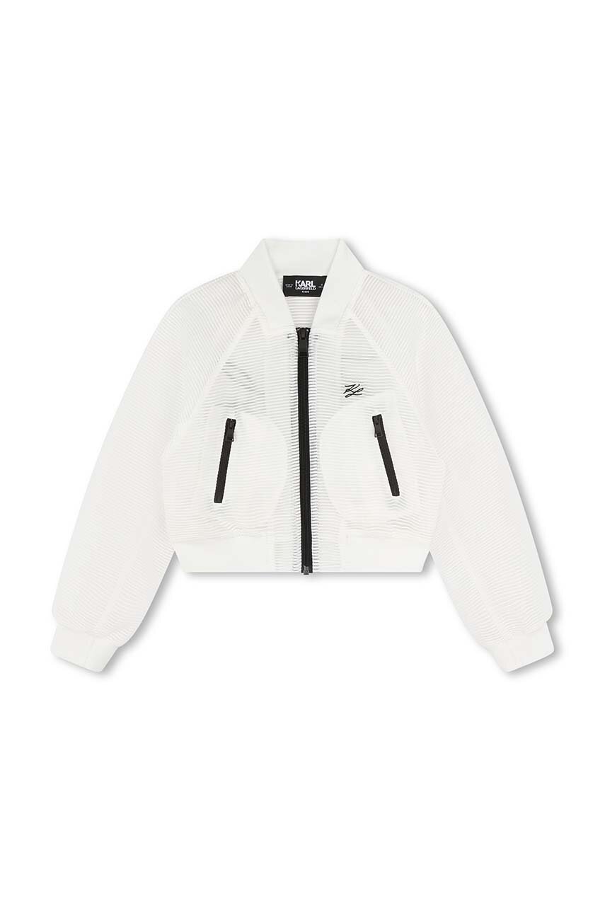 Детская куртка Karl Lagerfeld цвет белый Детская куртка Karl Lagerfeld цвет белый