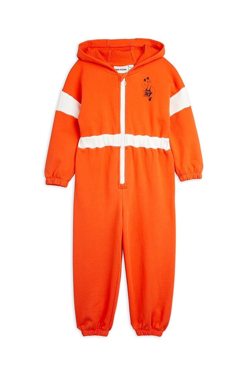Детский хлопковый комбинезон Mini Rodini цвет красный в Житомире Детский хлопковый комбинезон Mini Rodini цвет красный в Житомире