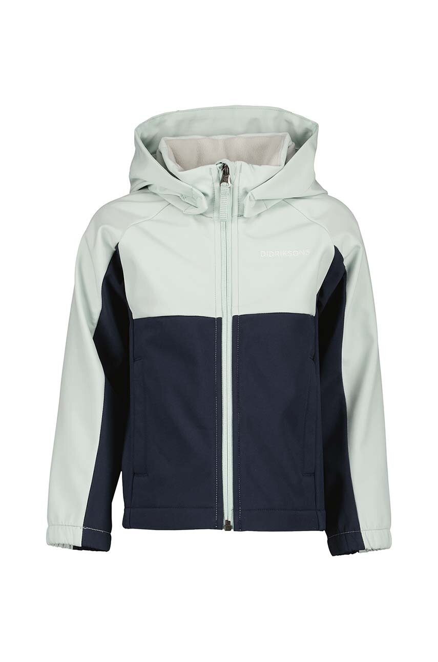 Детская куртка Didriksons TROEL KDS JACKET 4 цвет бирюзовый