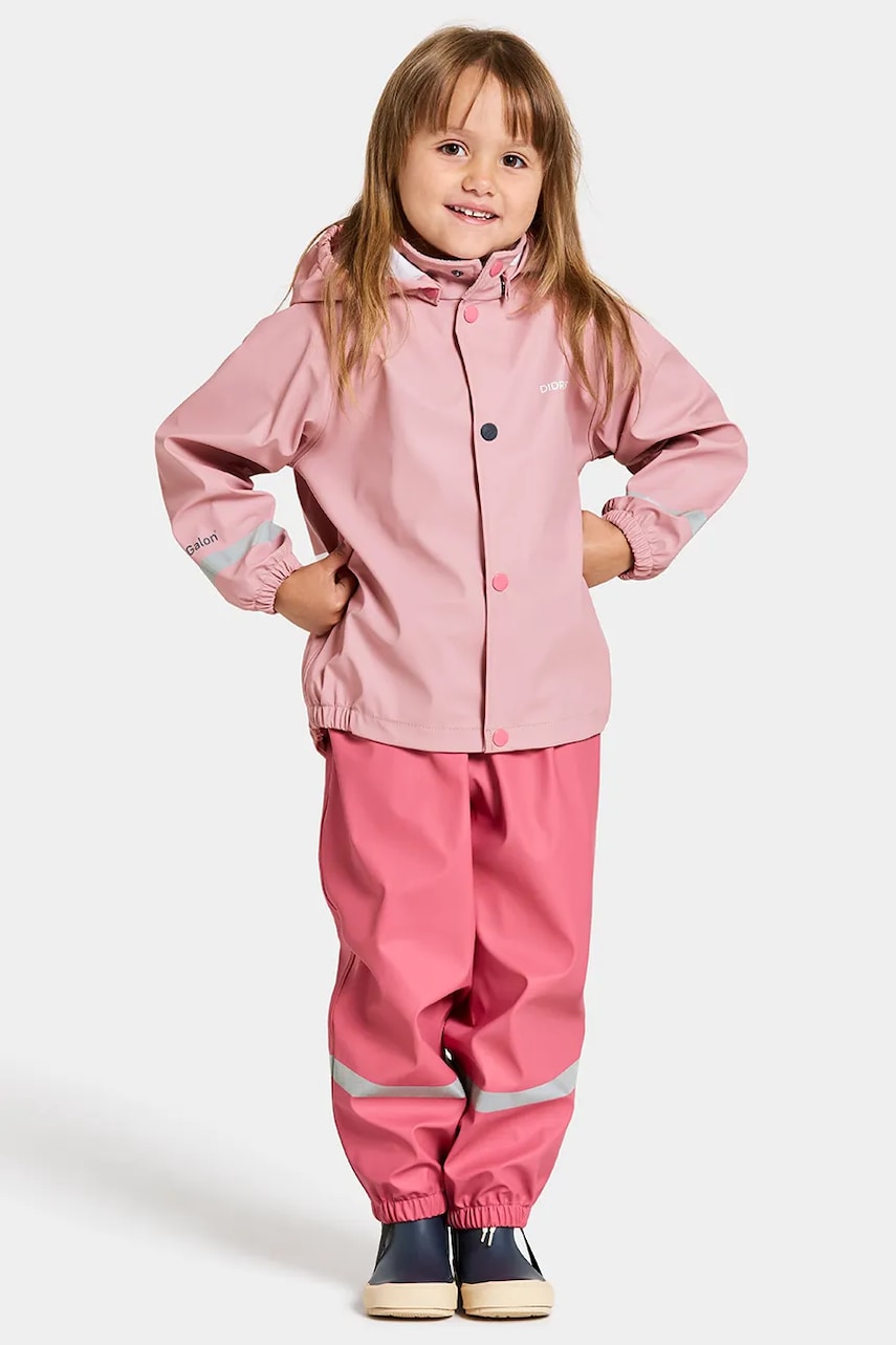 Didriksons salopeta copii SLASKEMAN KIDS SET 2 culoarea roz Didriksons salopeta copii SLASKEMAN KIDS SET 2 culoarea roz