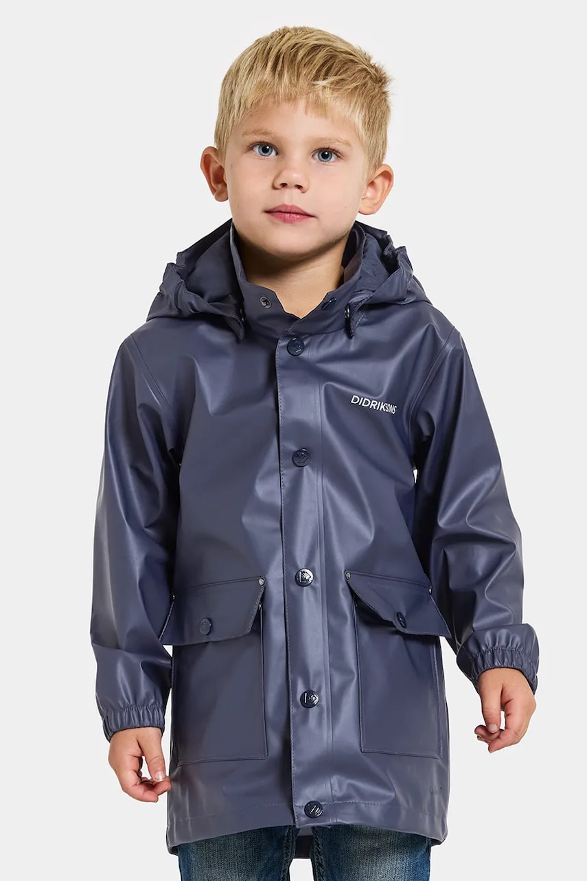 Didriksons geaca copii JOJO KIDS JKT culoarea albastru marin