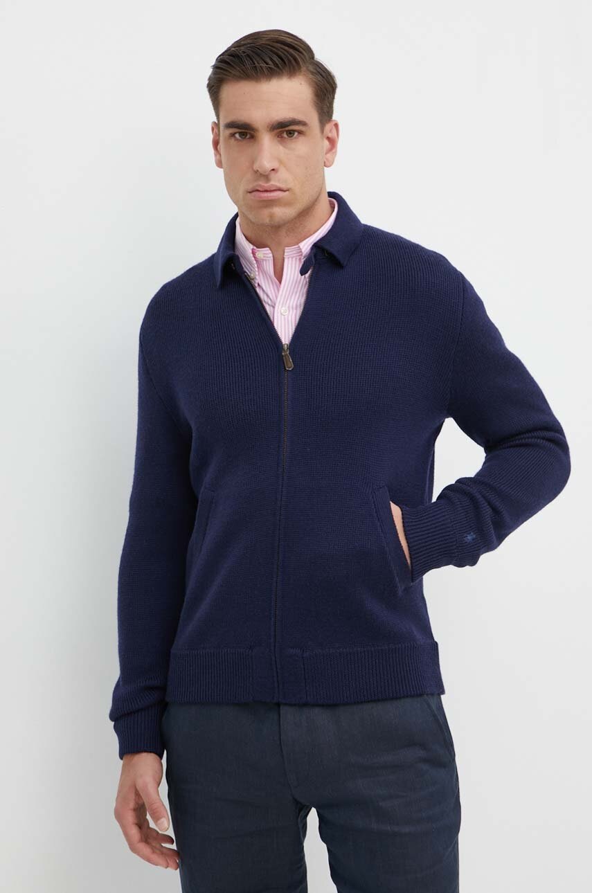 

Вълнена жилетка Polo Ralph Lauren в тъмносиньо 710A33361, Тъмносин