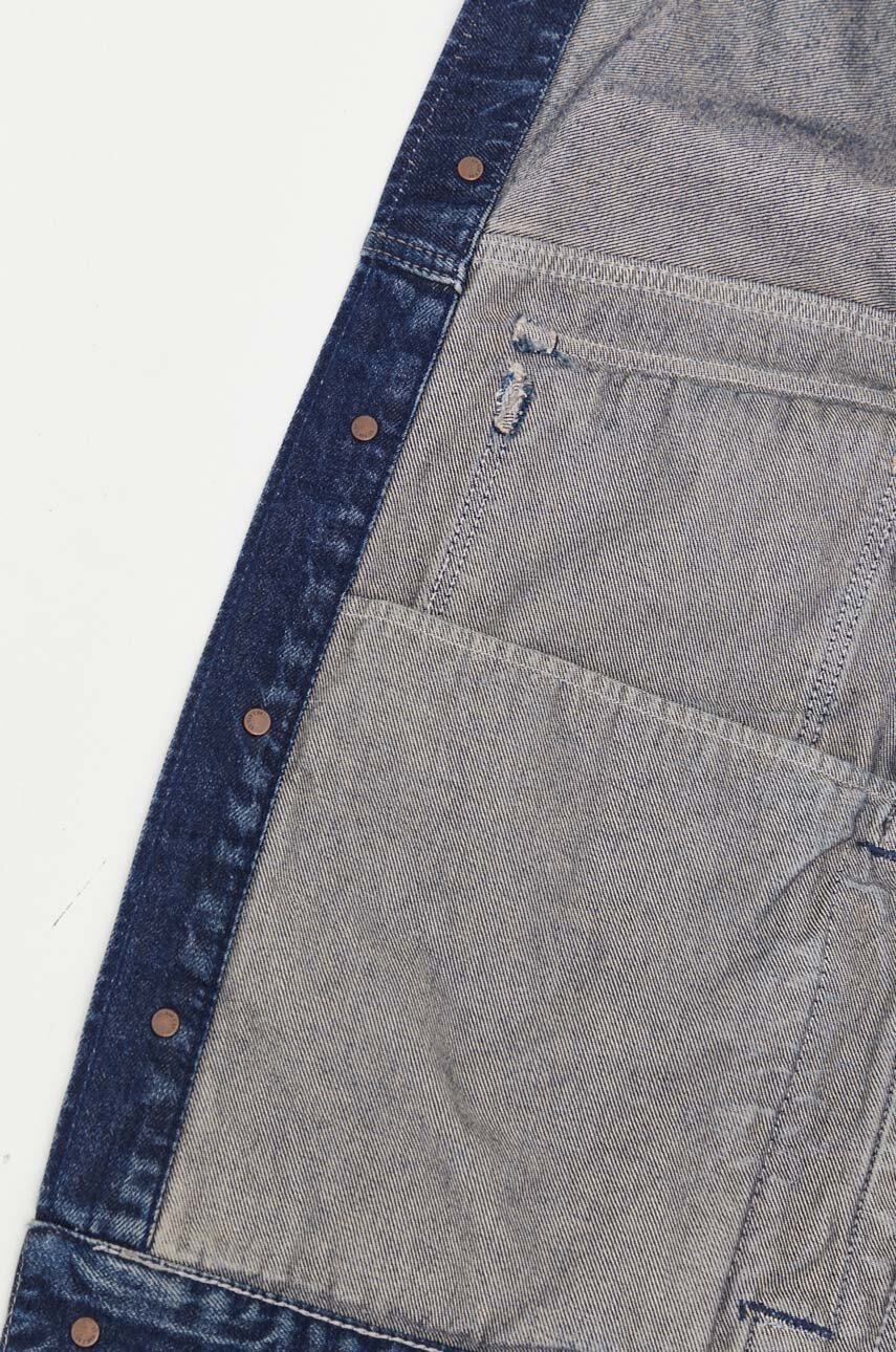 Τζιν μπουφάν G-Star ανδρικό, χρώμα: ναυτικό μπλε φωτογραφία