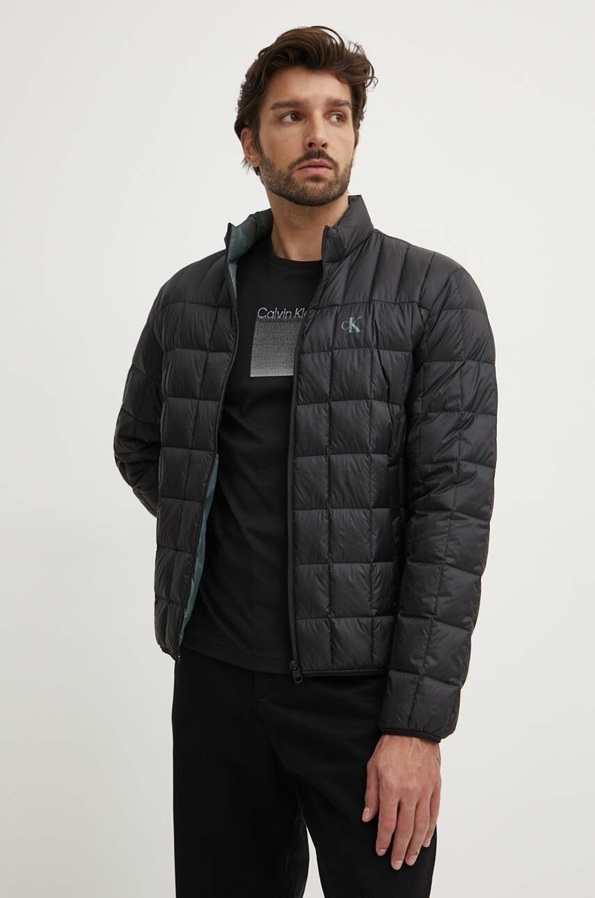 

Пухено яке Calvin Klein Jeans в черно преходен модел J30J324981, Черен