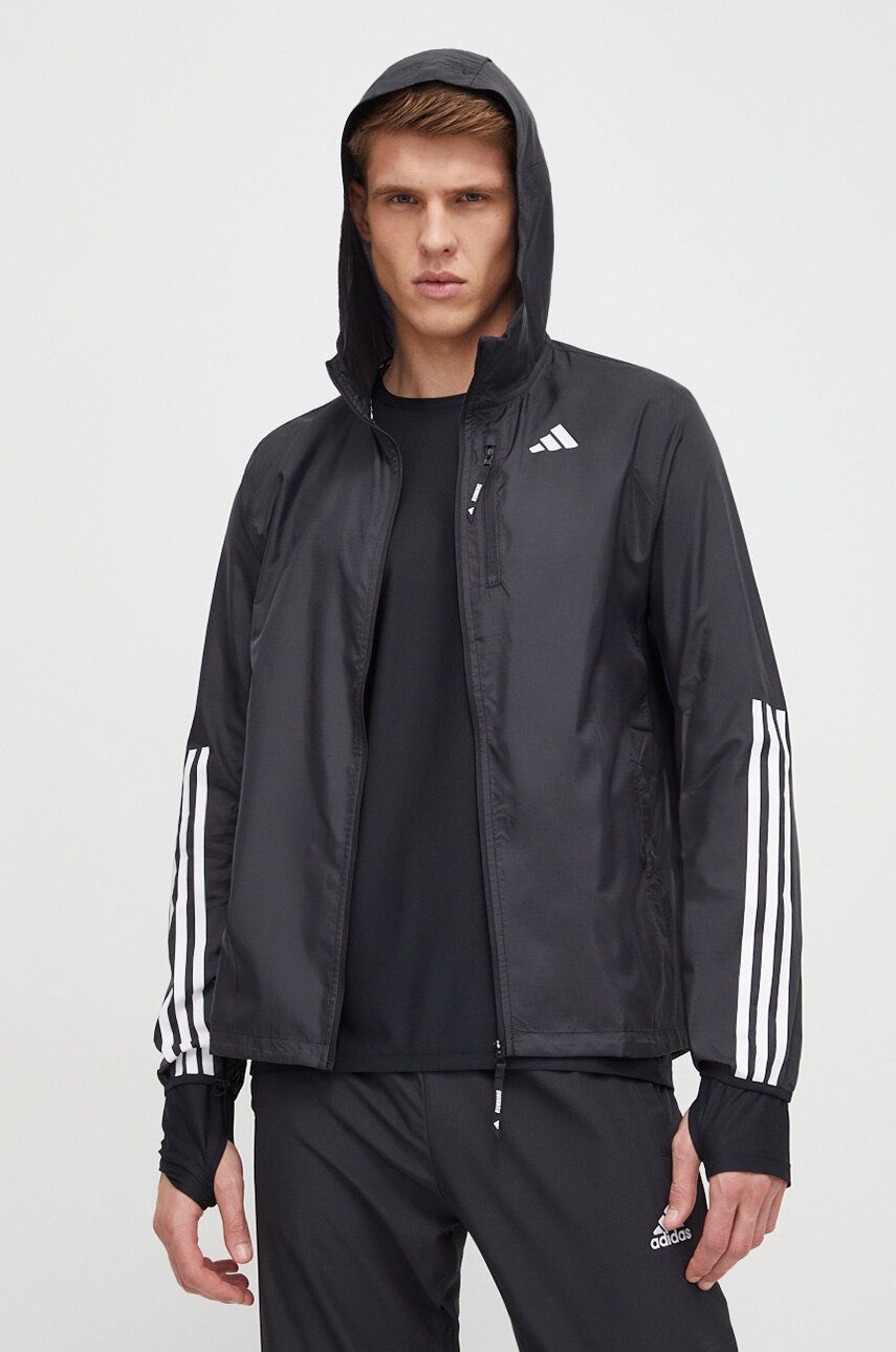 E-shop Větrovka adidas Performance černá barva, přechodná, IK4986