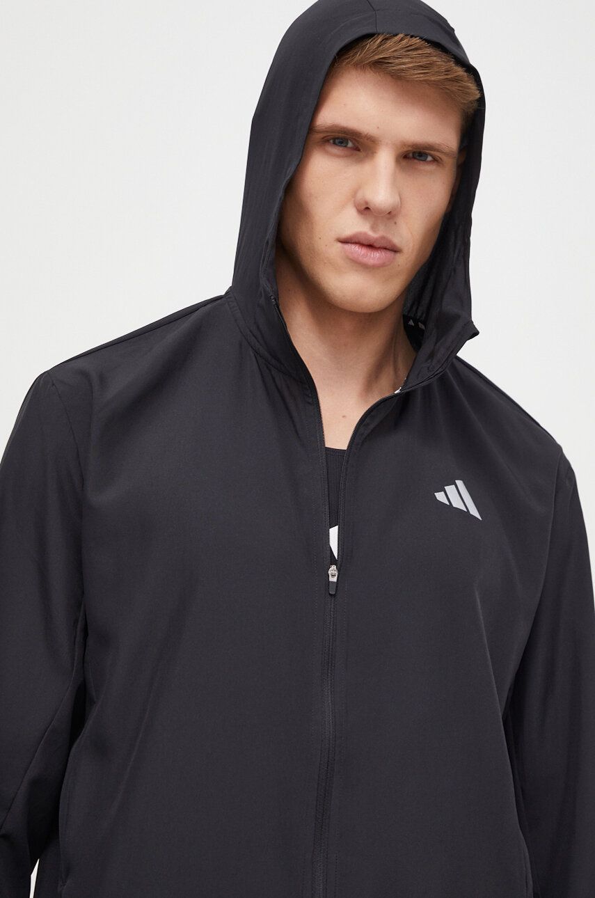 adidas Performance jachetă de alergare Run It culoarea negru, de tranziție IL7230