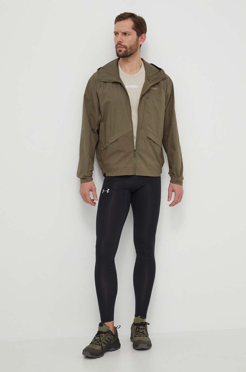 Αντιανεμικό adidas TERREX Xploric χρώμα: πράσινο, IN4630 φωτογραφία