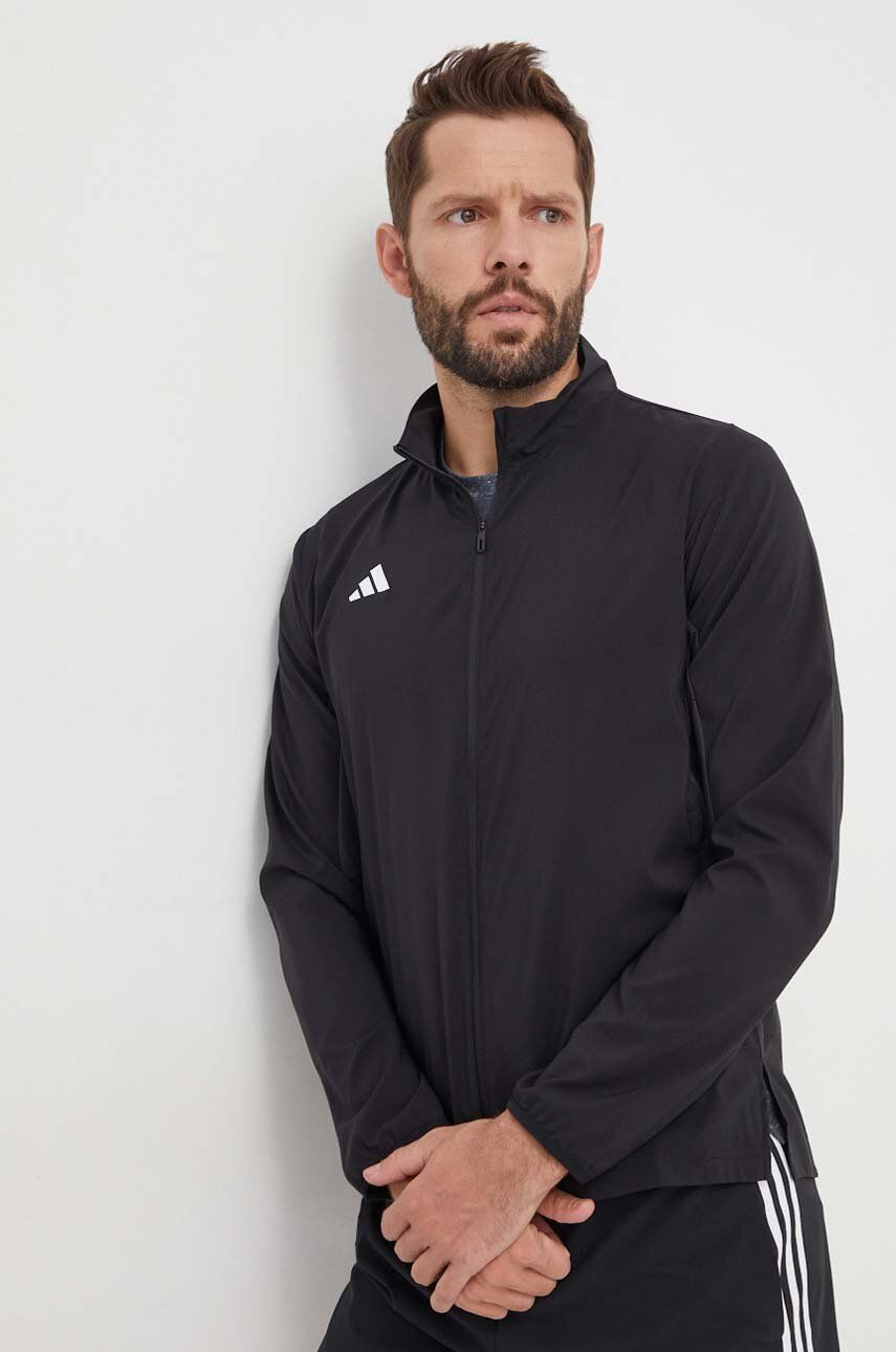 adidas Performance jachetă de alergare Adizero culoarea negru, de tranzitie