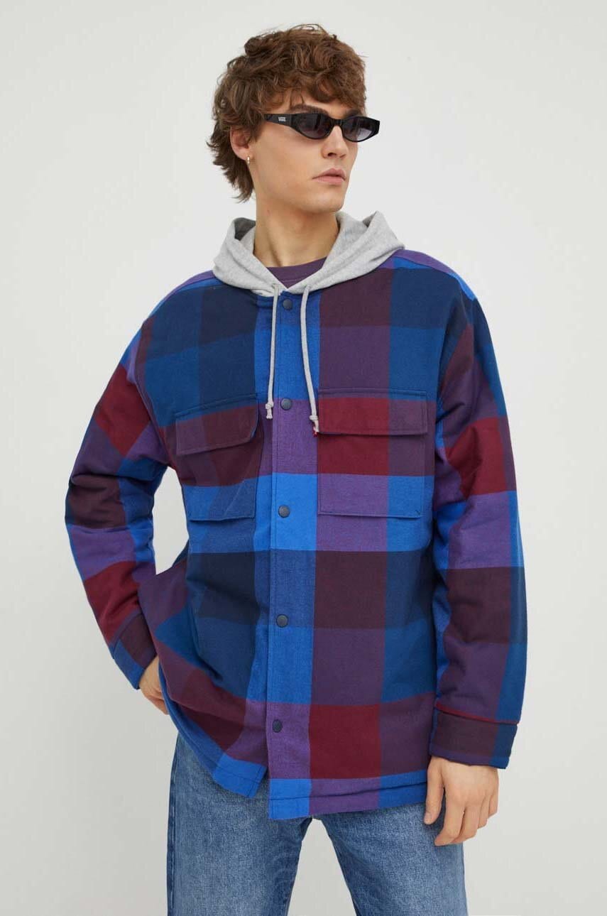 Levi's jacheta de bumbac culoarea albastru marin, de tranzitie Levi's jacheta de bumbac culoarea albastru marin, de tranzitie