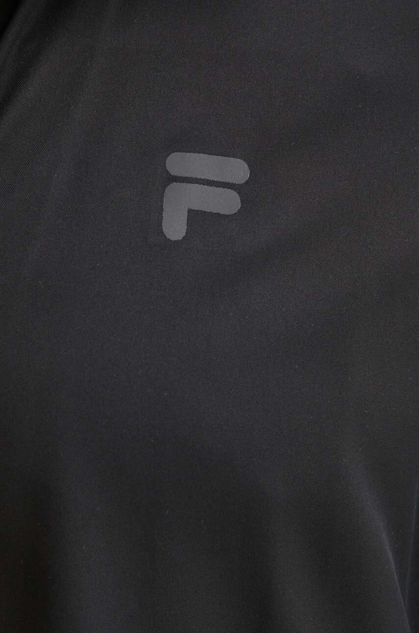 Бігова куртка Fila Rocroi колір чорний перехідна FAM0626 