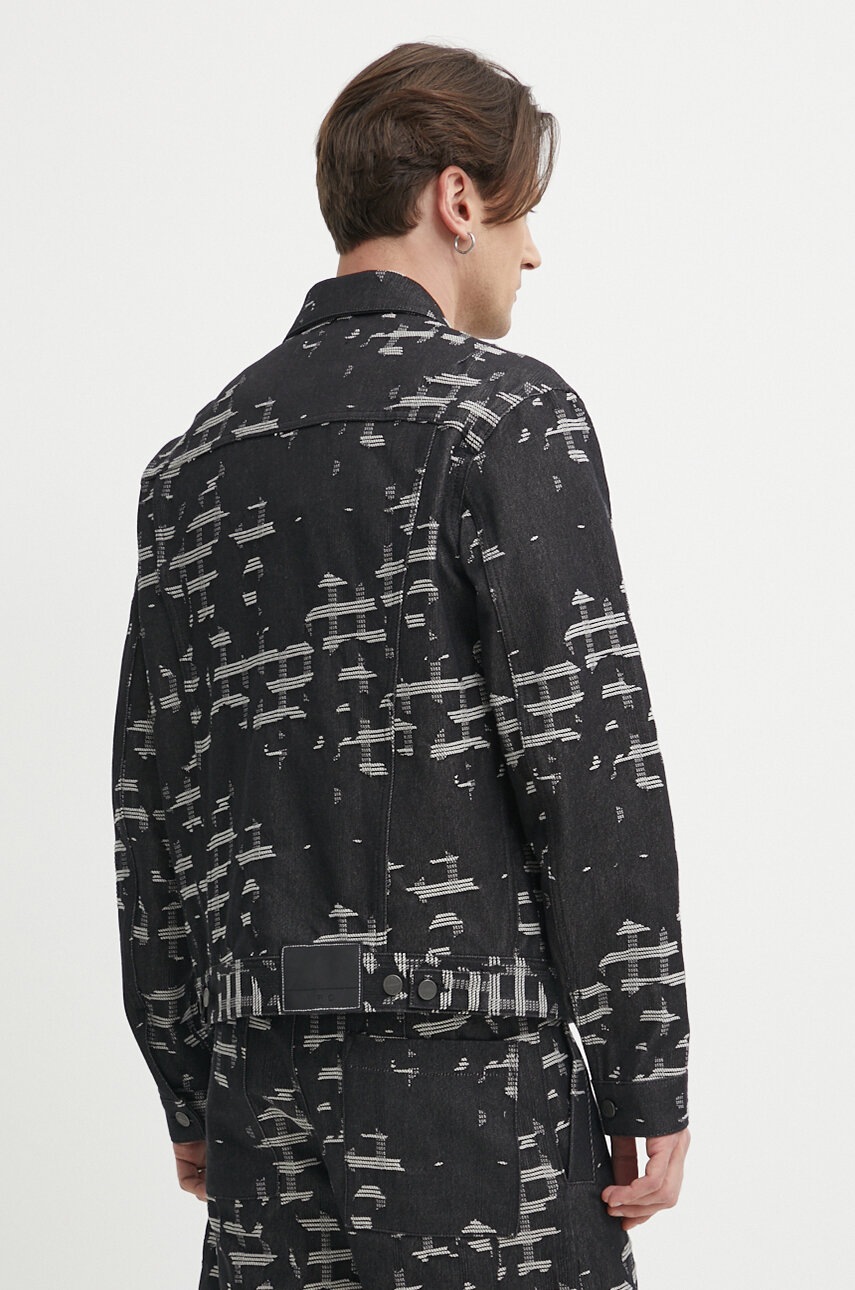 Τζιν μπουφάν IRO ανδρικό, χρώμα: μαύρο φωτογραφία