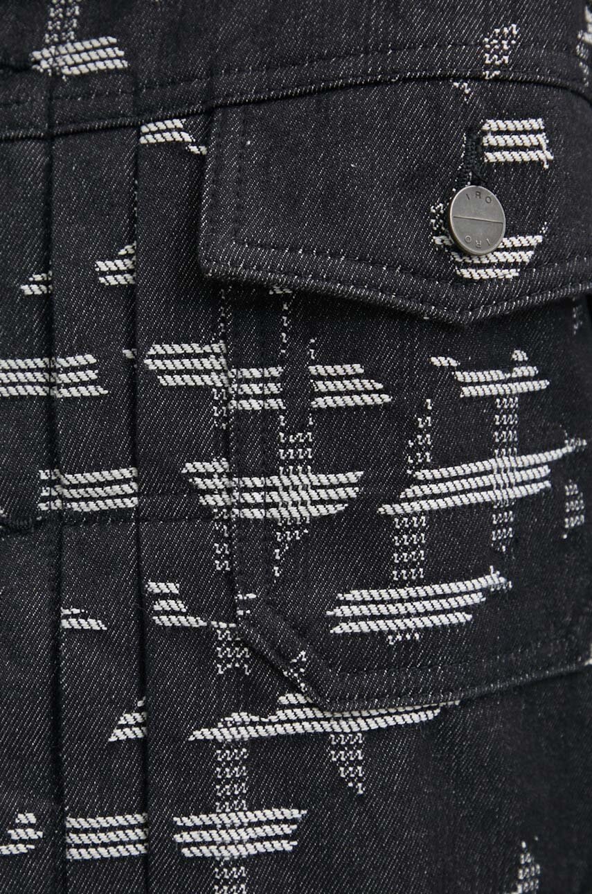 Τζιν μπουφάν IRO ανδρικό, χρώμα: μαύρο φωτογραφία