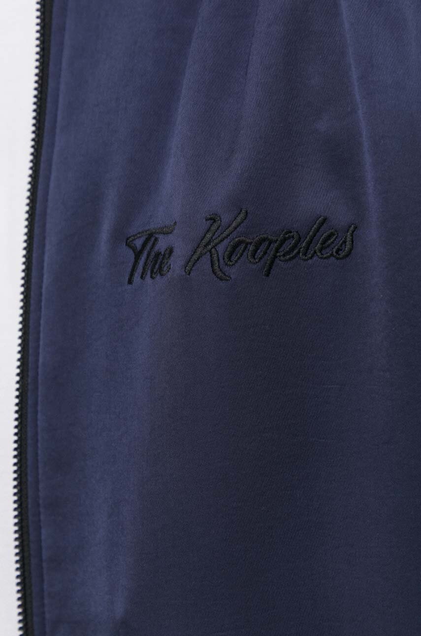 Куртка-бомбер The Kooples чоловічий колір синій перехідна 