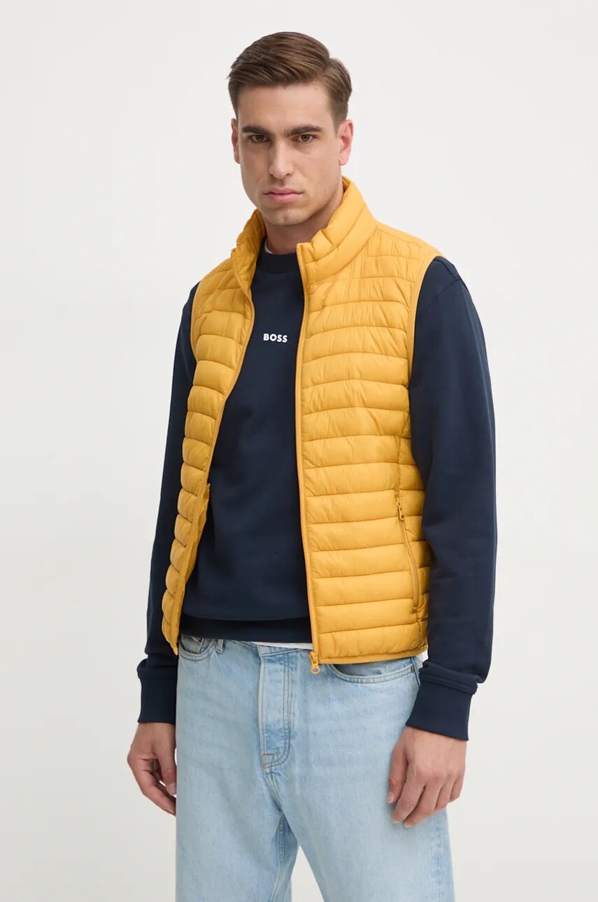 United Colors of Benetton vesta barbati, culoarea galben, de tranzitie