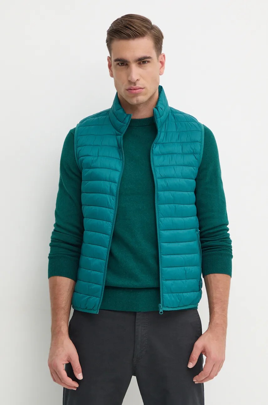 United Colors of Benetton vesta barbati, culoarea verde, de tranzitie
