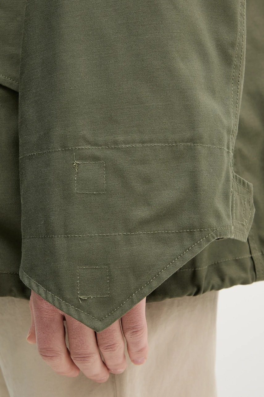 Куртка Alpha Industries M-65 чоловіча колір зелений перехідна oversize 100103 