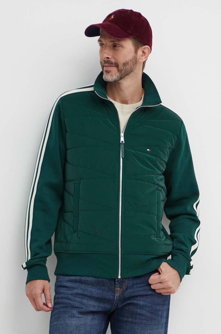 

Яке Tommy Hilfiger в зелено преходен модел MW0MW34406, Зелен