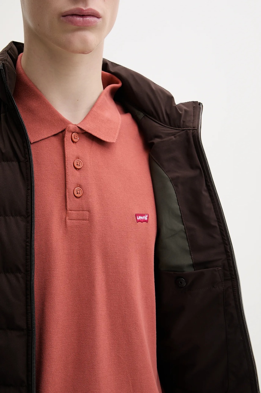 Αμάνικο μπουφάν G-Star χρώμα: καφέ φωτογραφία