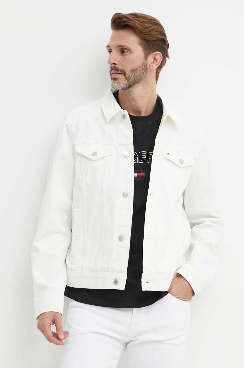

Дънково яке Tommy Hilfiger в бяло преходен модел MW0MW34522, Бял