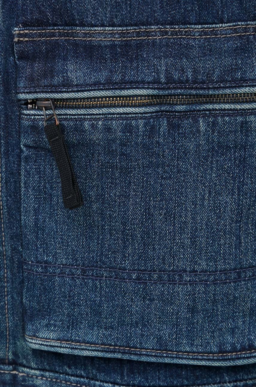 Τζιν μπουφάν G-Star ανδρικό, χρώμα: ναυτικό μπλε φωτογραφία