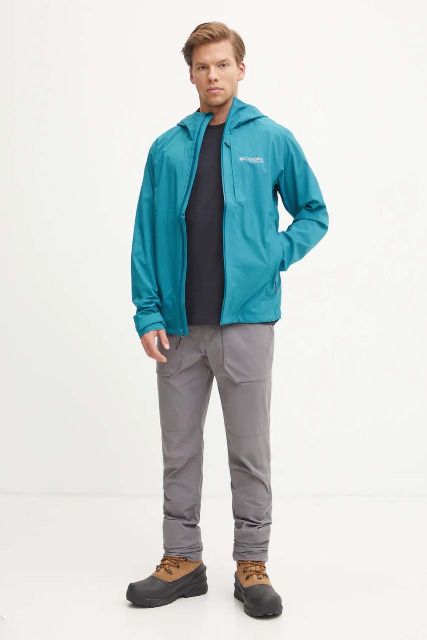 Куртка outdoor Columbia Ampli-Dry II цвет зелёный 2071061 Куртка outdoor Columbia Ampli-Dry II цвет зелёный 2071061