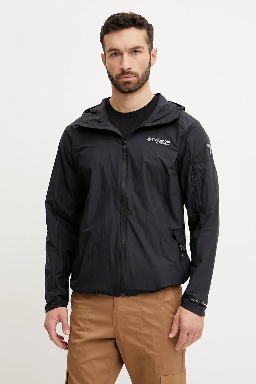 Columbia windbreaker Loop Trail II culoarea negru, 2071231 Columbia windbreaker Loop Trail II culoarea negru, 2071231