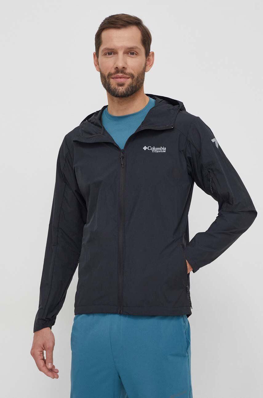 Columbia windbreaker Loop Trail II culoarea negru, 2071231 -