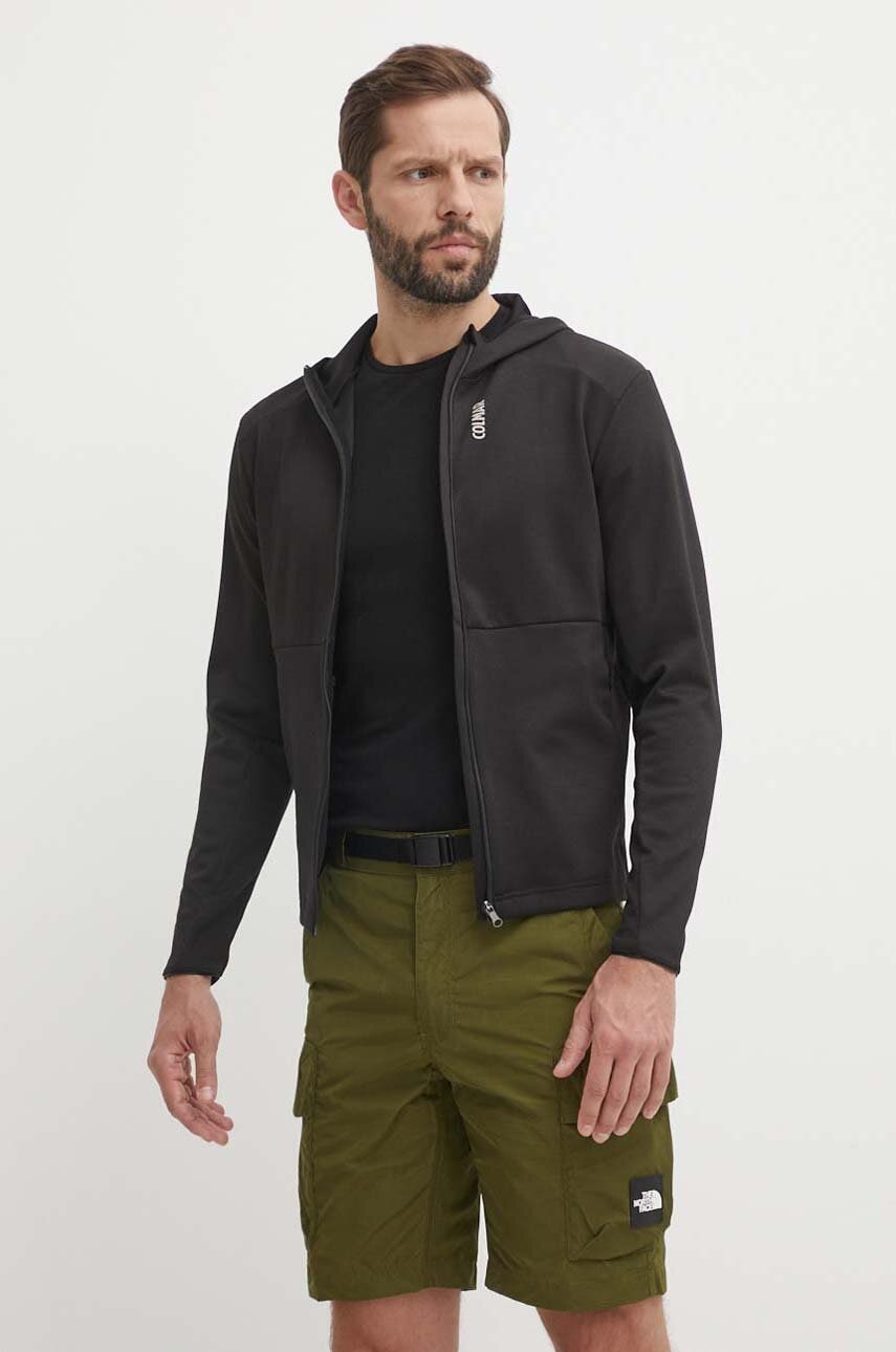 Colmar hanorac culoarea negru, cu glugă, neted