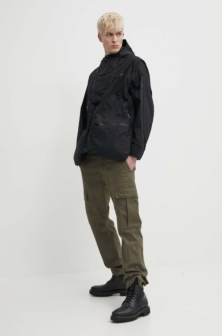 Βαμβακερό σακάκι A-COLD-WALL* Cargo Storm Jacket χρώμα: μαύρο, ACWMO254 φωτογραφία