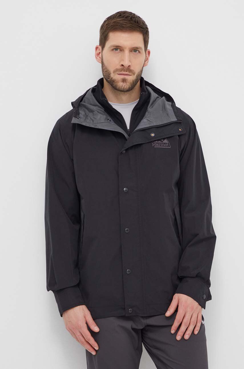 Marmot jacheta de exterior 78 All Weather Parka culoarea negru