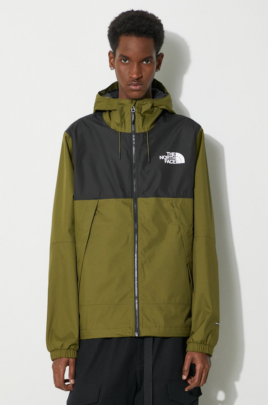 The North Face geaca M Mountain Q Jacket barbati, culoarea verde, de tranzitie, NF0A5IG2PIB1