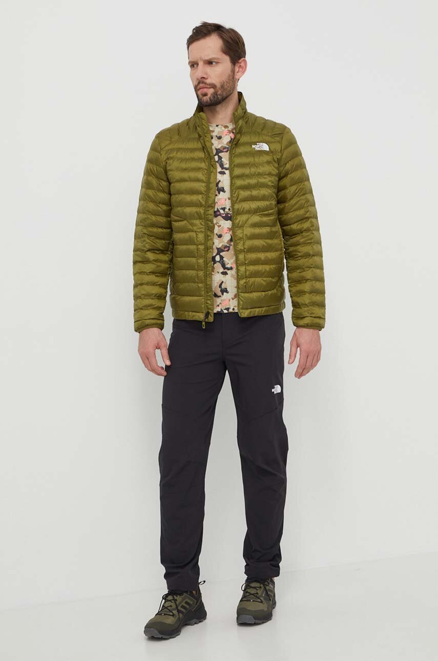 Αθλητικό μπουφάν The North Face Huila χρώμα: πράσινο, NF0A85AEPIB1 φωτογραφία