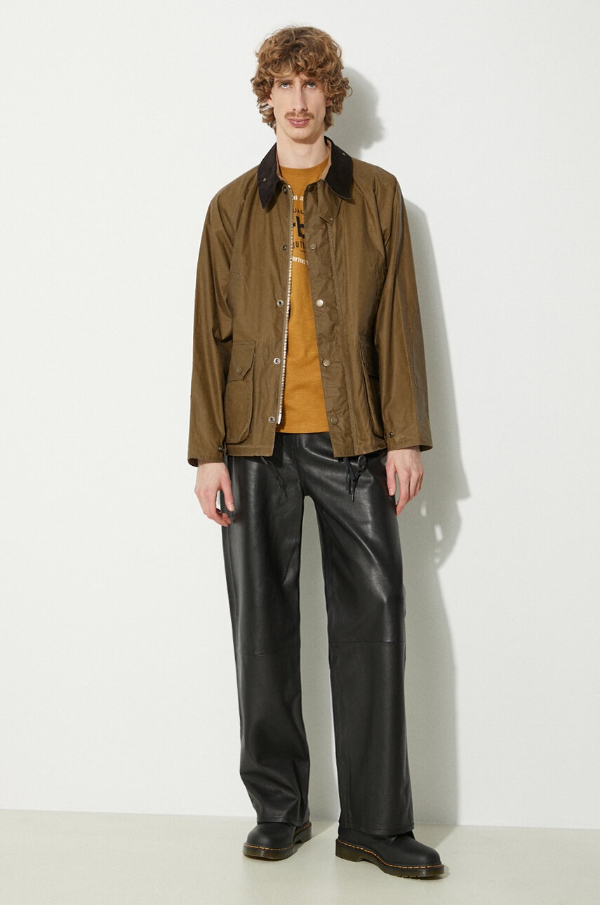 Μπουφάν Barbour Wax Deck Jacket χρώμα: πράσινο, MWX2280 φωτογραφία