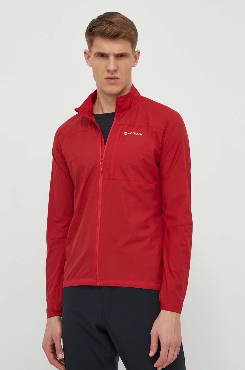 Αντιανεμικό Montane Featherlite FEATHERLITE χρώμα: κόκκινο, MFLJK15 MFLJK15 φωτογραφία