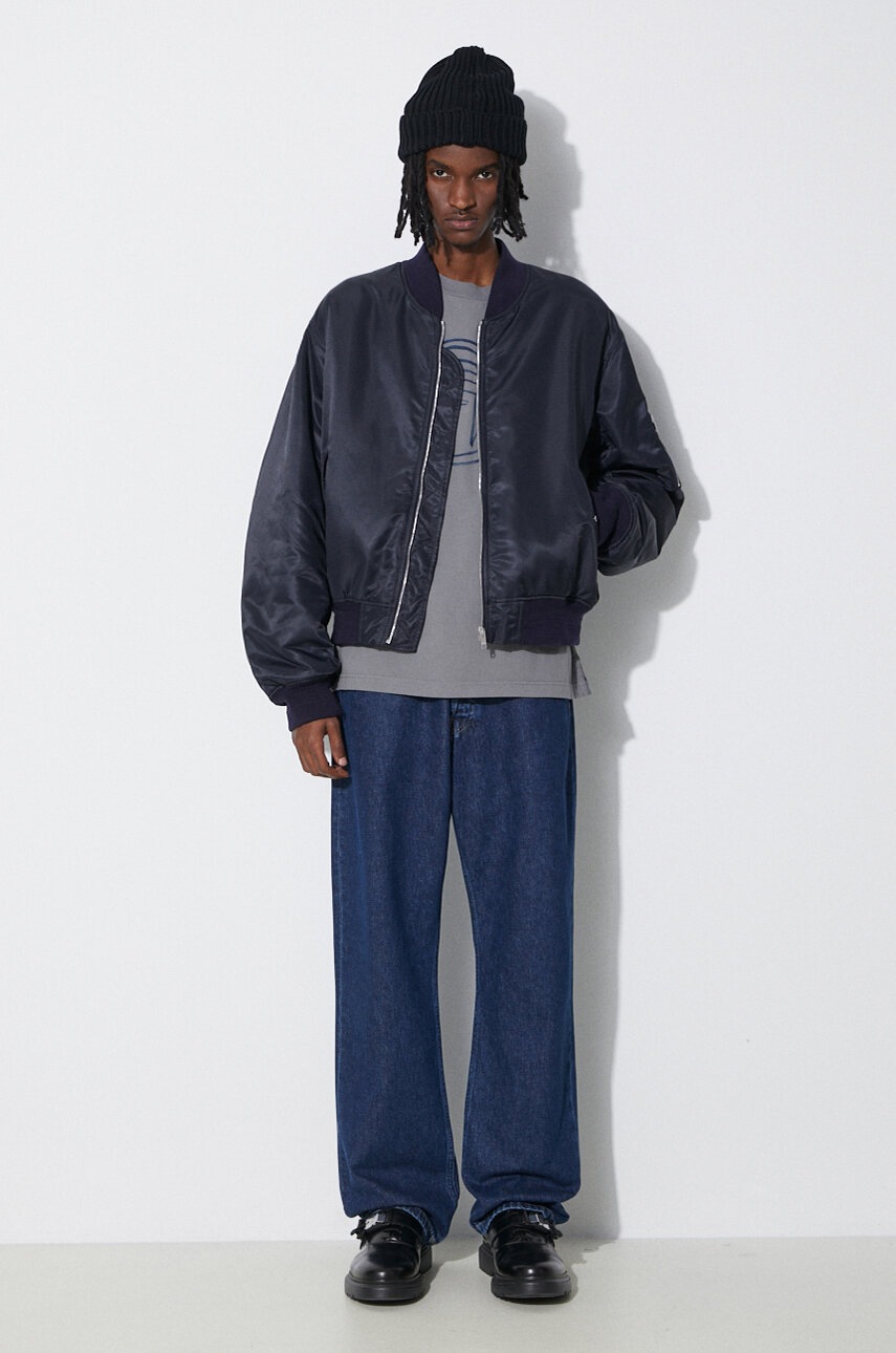 Μπουφάν bomber AMBUSH Nylon Bomber ανδρικό, χρώμα: ναυτικό μπλε, BMEH012S24FAB φωτογραφία