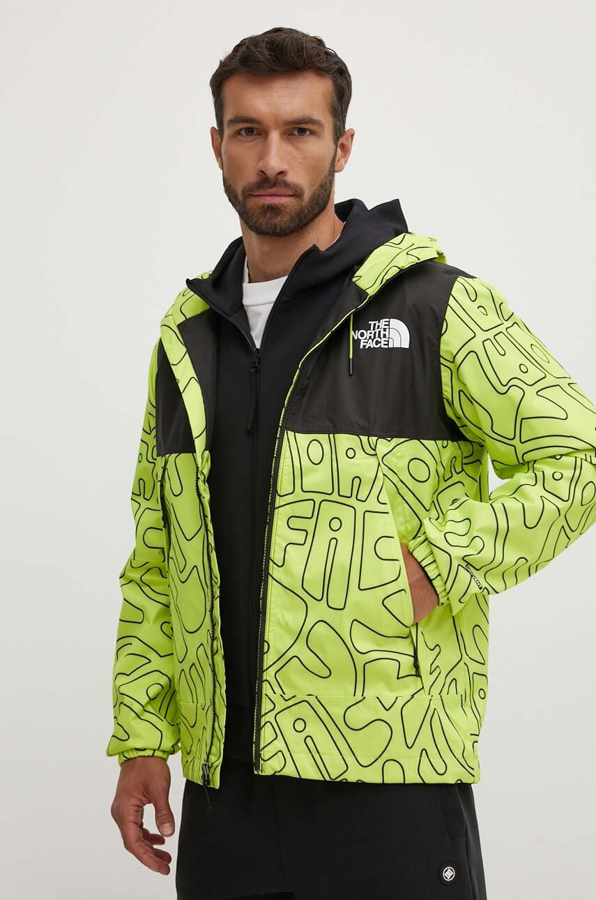 The North Face geaca barbati, culoarea verde, de tranzitie, NF0A887DWMO1