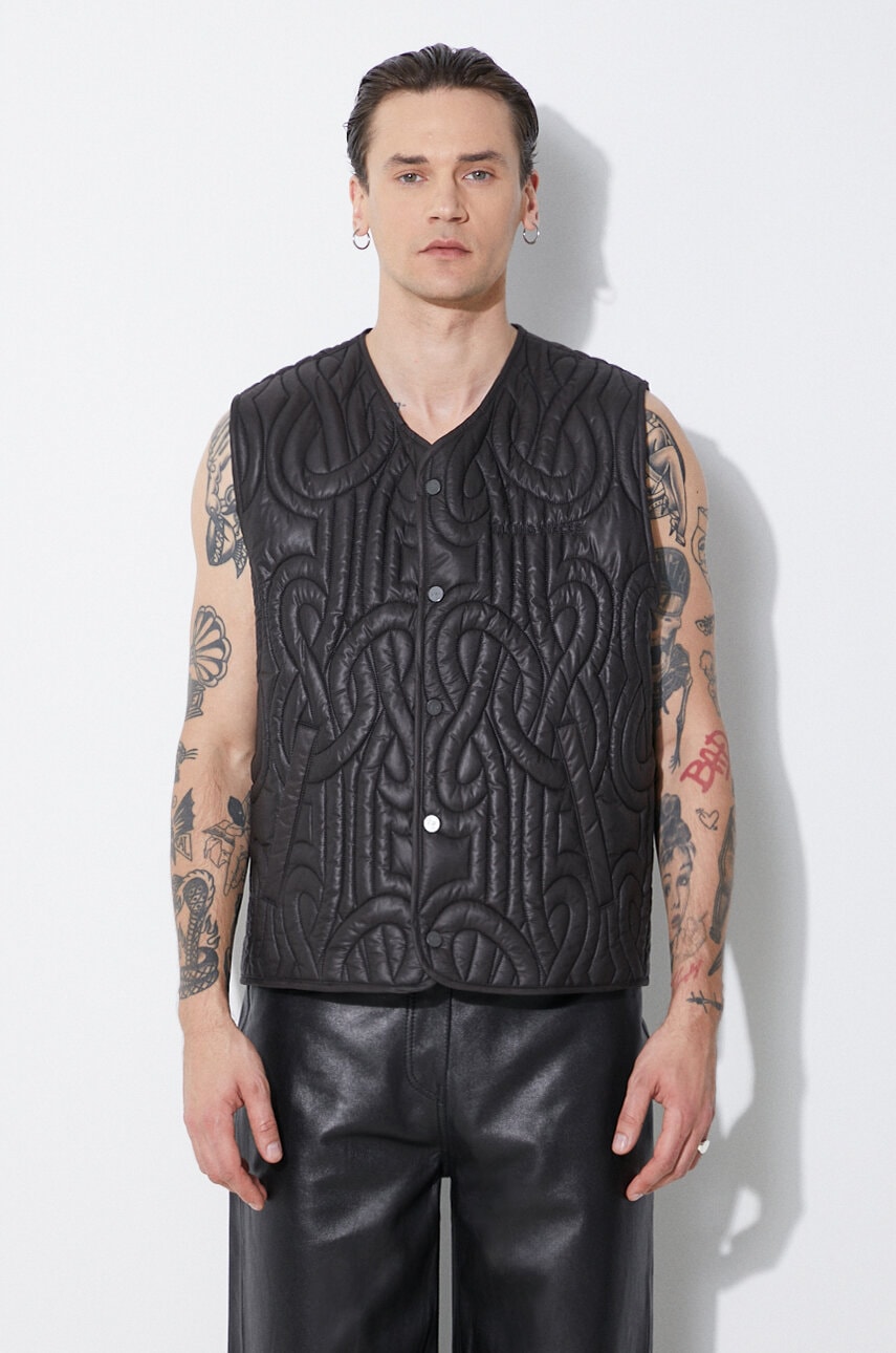 Filling Pieces vesta barbati, culoarea negru, de tranzitie, 72416961861