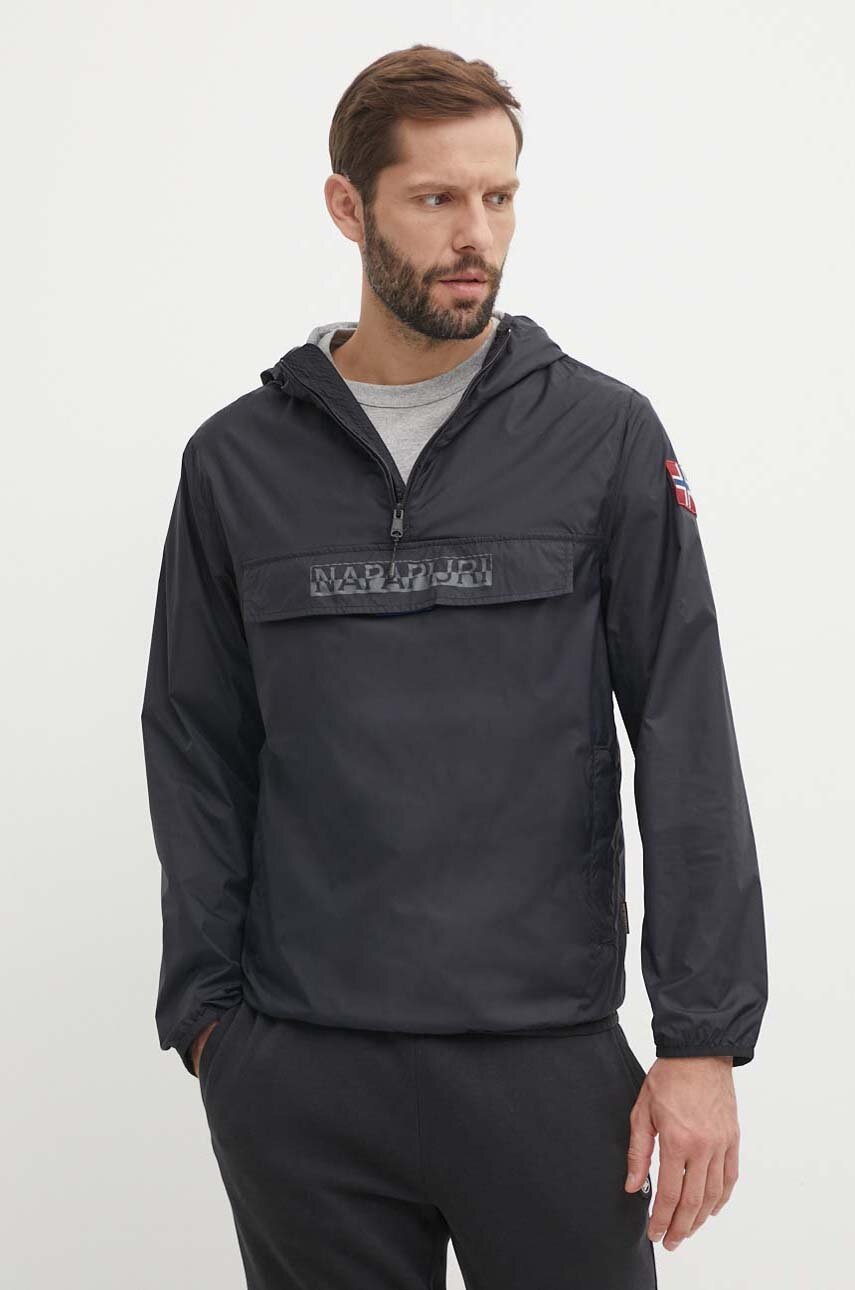 Napapijri geaca barbati, culoarea negru, de tranzitie, NP0A4H9Y0411