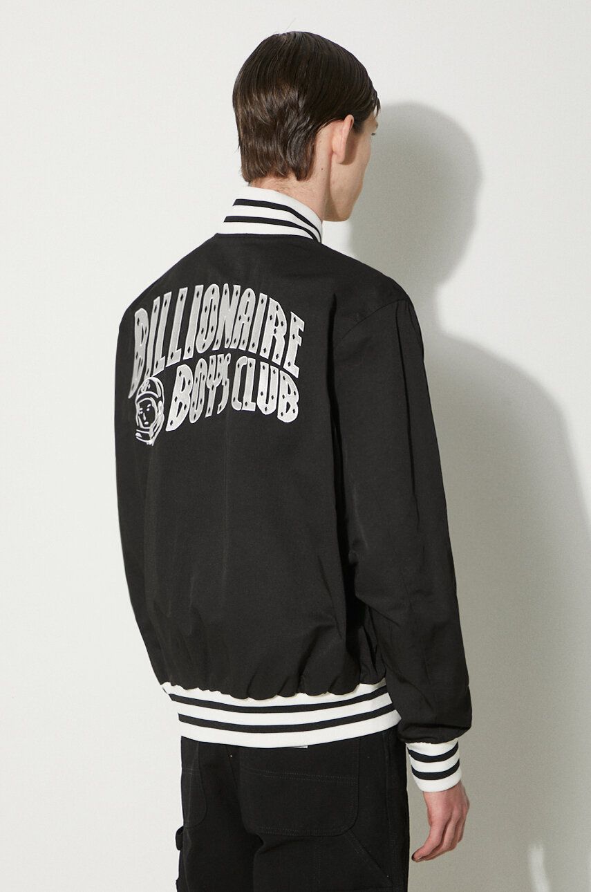 Bomber Jakna Billionaire Boys Club Arch Logo Lightweight Varsity Moška, črna Barva, B24201